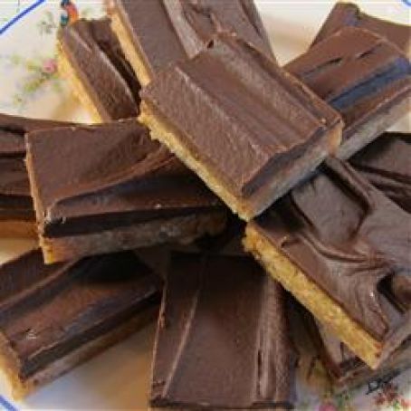 Chocolate Frosted Toffee Bars