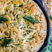 Garlic and Rosemary Skillet Bread