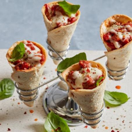 Sausage Pizza Cones