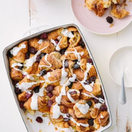 Blackberry Croissant Breakfast Bake