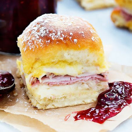 Baked Monte Cristo Party Sliders