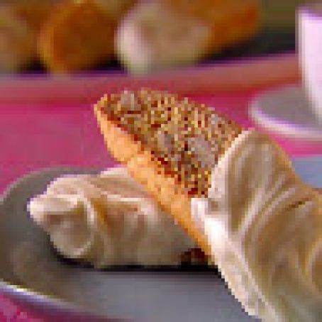 Almond and Lemon Biscotti Dipped in White Chocolate