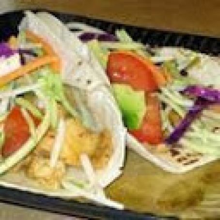 Grilled Fish Tacos with Chipotle-Lime Dressing