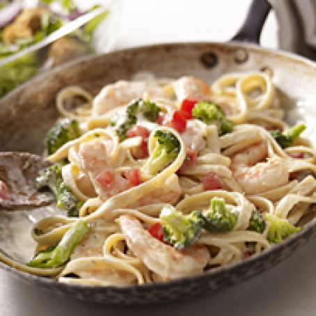 Shrimp & Broccoli Fettuccine
