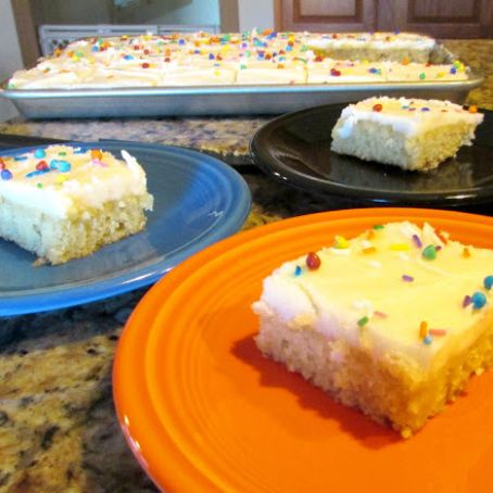 White Texas Sheet Cake