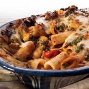 Rigatoni with Eggplant and Pine Nut Crunch