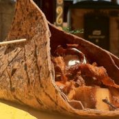 Tequila-Infused Apple Dessert Taco