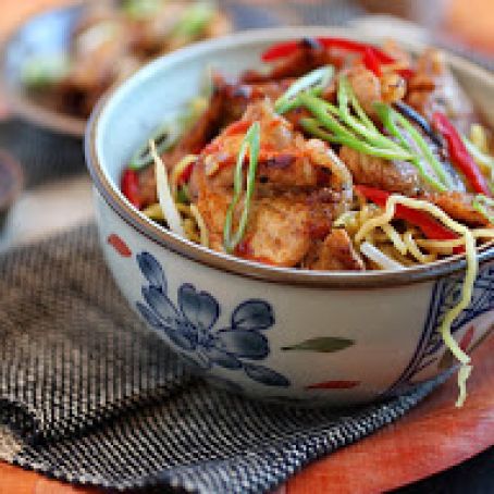 Sweet and Sour Pork Noodles