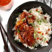 Sticky Ginger Soy Glazed Chicken