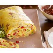 Bacon Omelette Roll with Salsa