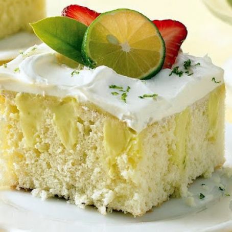 Key Lime Pie Poke Cake