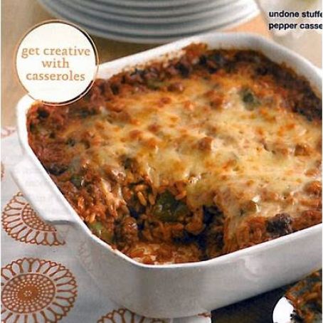 Undone Stuffed Pepper Casserole