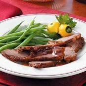 Brisket with Cranberry Gravy