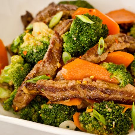 Spicy Beef Stir Fry with Broccoli and Orange