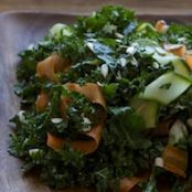 Kale & Raw Vegetable Salad w/Goat Cheese Dressing