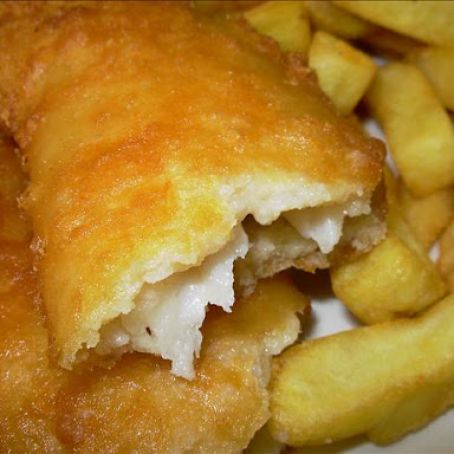 English Fish and Chips With Yorkshire Beer Batter