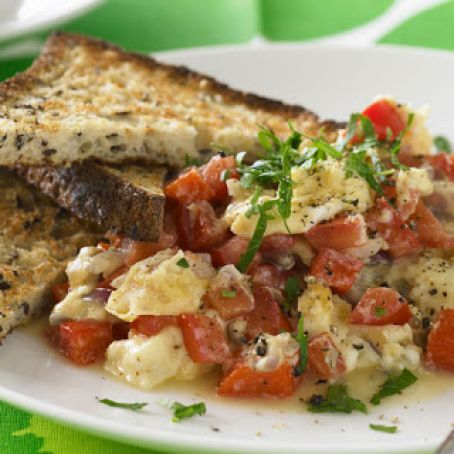 Goat Cheese and Fresh Herb Scramble