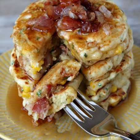 Bacon and Corn Griddle Cakes