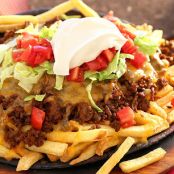 Fully Loaded Cheesy Taco Fries