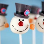 Snowman pops
