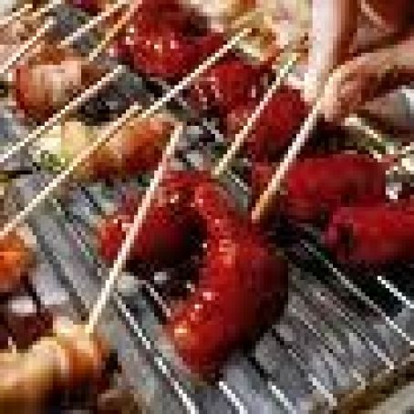 BBQ Bacon Wrapped Shrimp