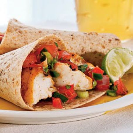 Fish Tacos with Cabbage Slaw