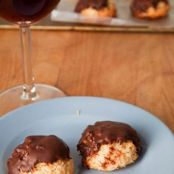 Chocolate-Dipped Coconut Macaroons