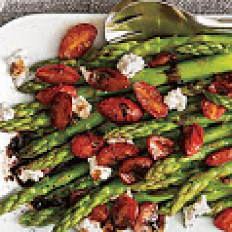 Asparagus with Balsamic Tomatoes