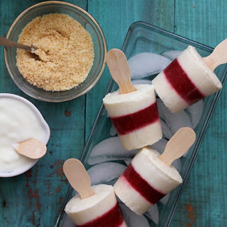 Strawberry Shortcake Popsicles