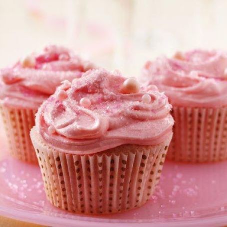 Pink Champagne Cupcakes
