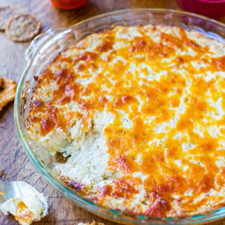 Creamy Baked Double Cheese and Onion Dip (gluten-free)