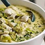 Creamy Chicken, Leeky and Dumpling Soup