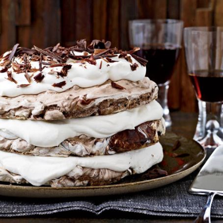 Hazelnut-and-Chocolate Meringue Cake