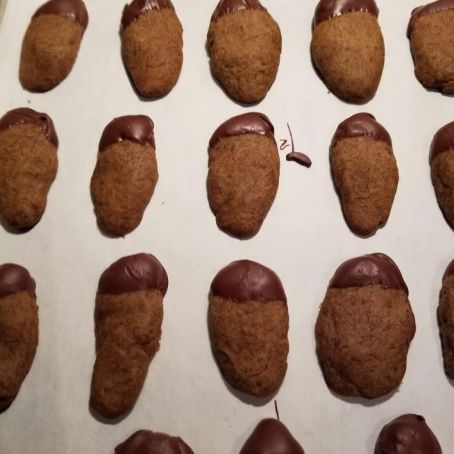 Mocha Shortbread Logs