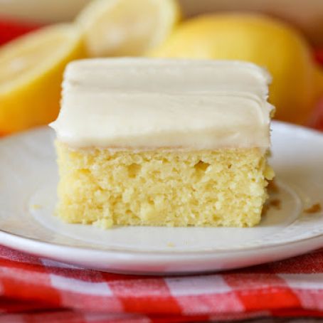 Lemon Sheet Cake (yum!)