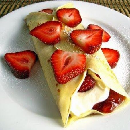 Strawberry Cheesecake Crepes