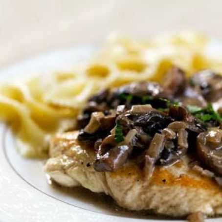 Chicken Breasts with Mushroom Sage Sauce