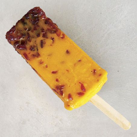Mango-Cranberry Ice Pops