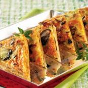 Bacon Cheddar and Mushroom Squares