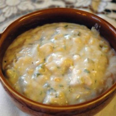 Texmex chicken and corn Chowder