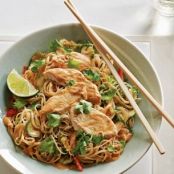 Chilled Peanut Chicken Noodle Salad