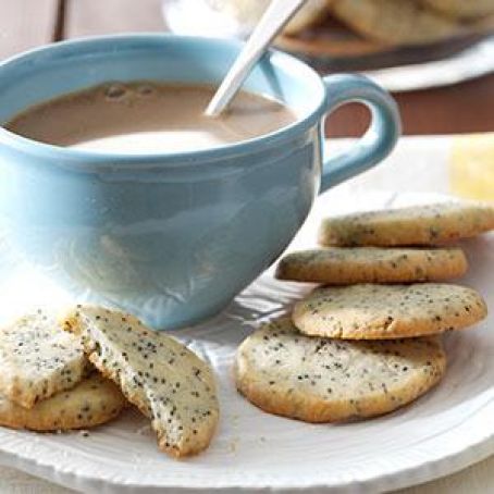 Lemon Poppy seed Sliced Cookies