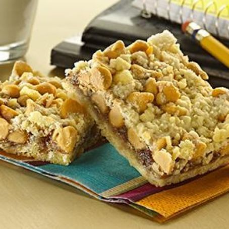 Peanut Butter Chips and Jelly Bars