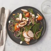 Spinach and Tangerine Salad with Pan Seared Turkey