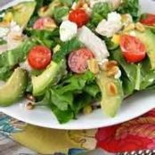 Avocado-Goat Cheese Salad with Lime Dressing