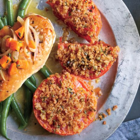 HERBED BREADCRUMB TOMATOES
