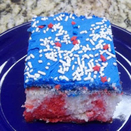 Patriotic Poke Cake #2