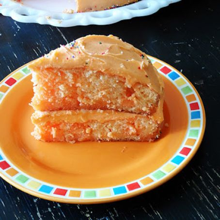 Triple Orange Poke Cake