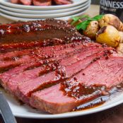 Glazed Corned Beef With Roasted Onions