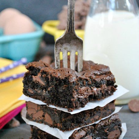 Fudgey Chocolate Chunk Brownies